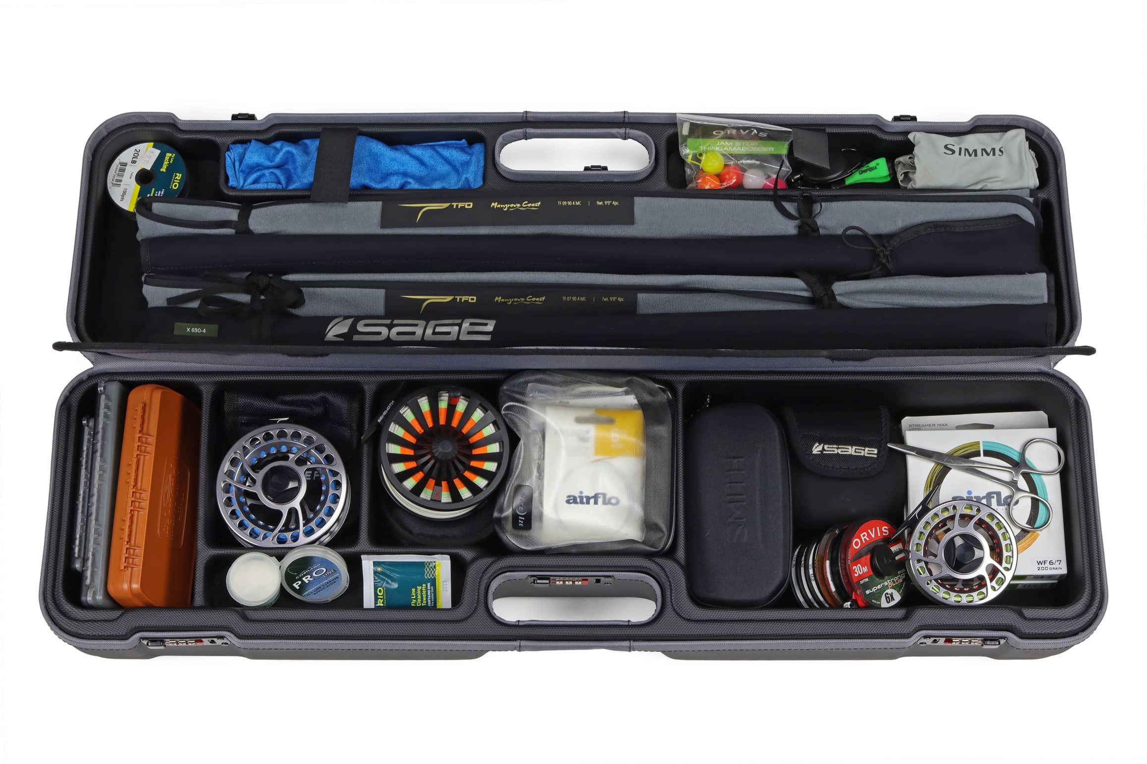 Norfork Expedition Fly Rod and Reel Case loaded up