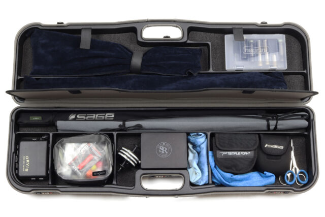 Sea Run Fin & Feather Fly Fishing Upland Travel Case 1646LX/6400 - loaded up blue