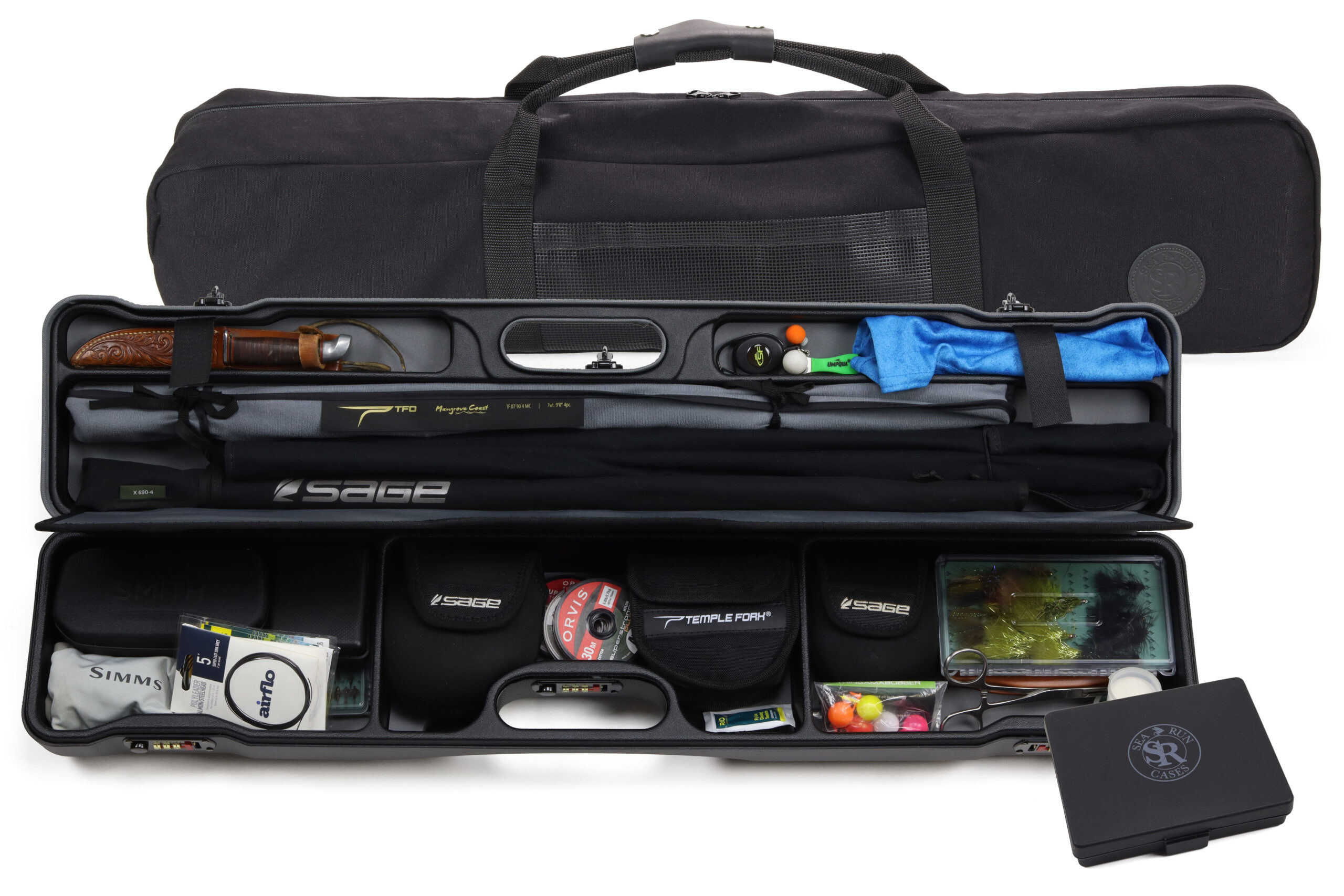 Riffle Daily Fly Fishing Rod & Reel Travel Case - Sea Run Cases